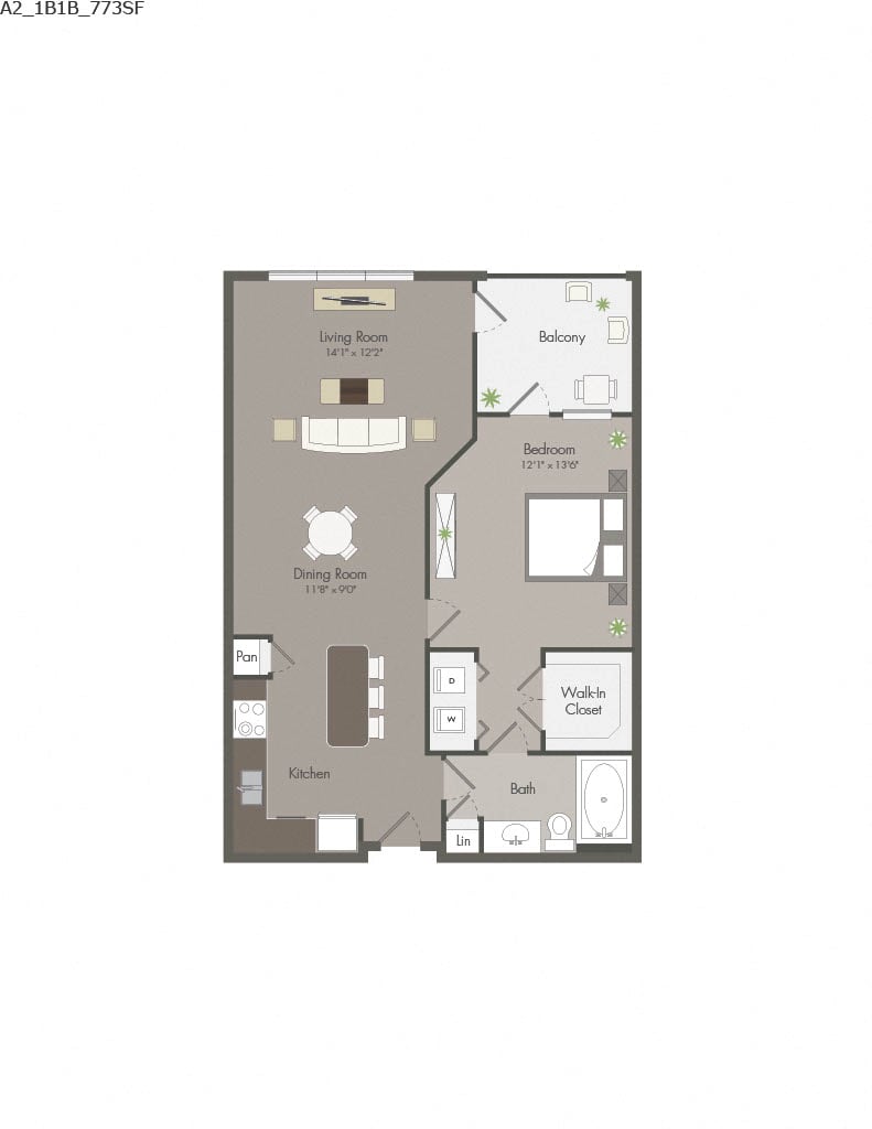 A2 floor plan